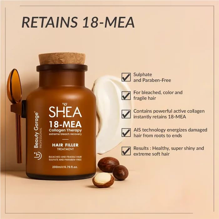 Image of Beauty Garage Shea 18-MEA Collagen Therapy Hair Filler Treatment 200ml