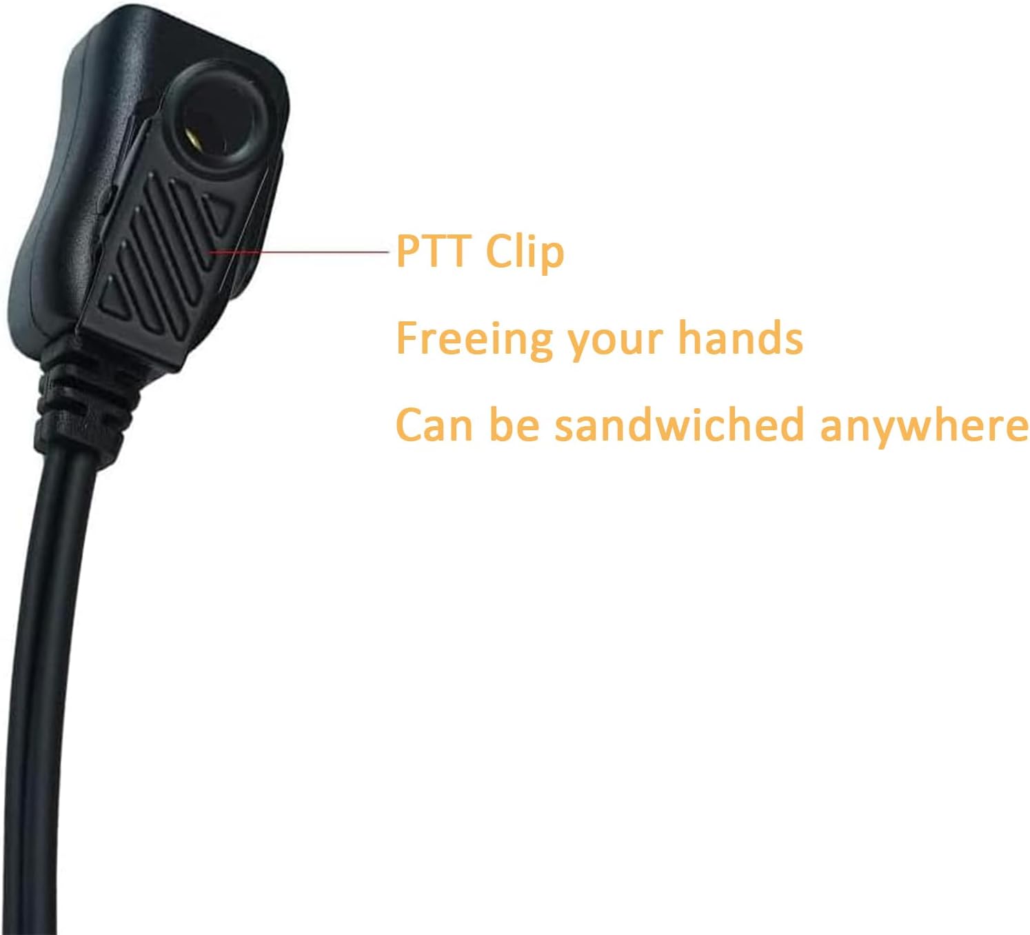 D Shape Earpiece with Mic PTT Walkie Talkie Headset Compatible with Cobra Microtalk PX650 Cxt195 PX655 ACXT145 Cx112 PX650 ACXT1035r ACXT545 RX385 RX685 Two Way Radio 10Pack