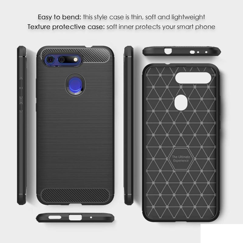 Image of Hybrid Carbon Fiber Back Case for Huawei View 20 (Black)