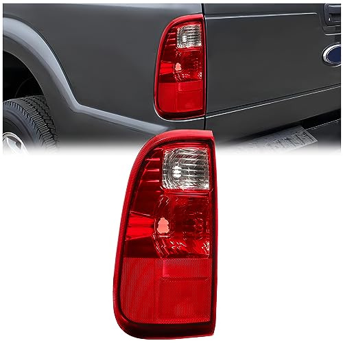 HECASA Tail Light Assembly Compatible with 2008-2016 Ford F250 F350 F450 F550 Super Duty Replacement for 7C3Z13405A FO2800208 Rear Taillights Tail Lamp Red Lens Driver Side