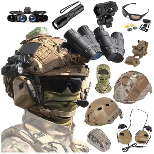 Casque tactique airsoft avec signal lumineux et housse en tissu haut de gamme