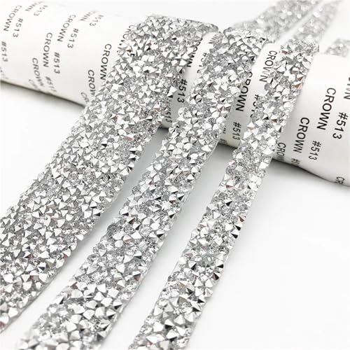 Ruban strass cristal bleu clair 2cm x 9m pour customisation - 7