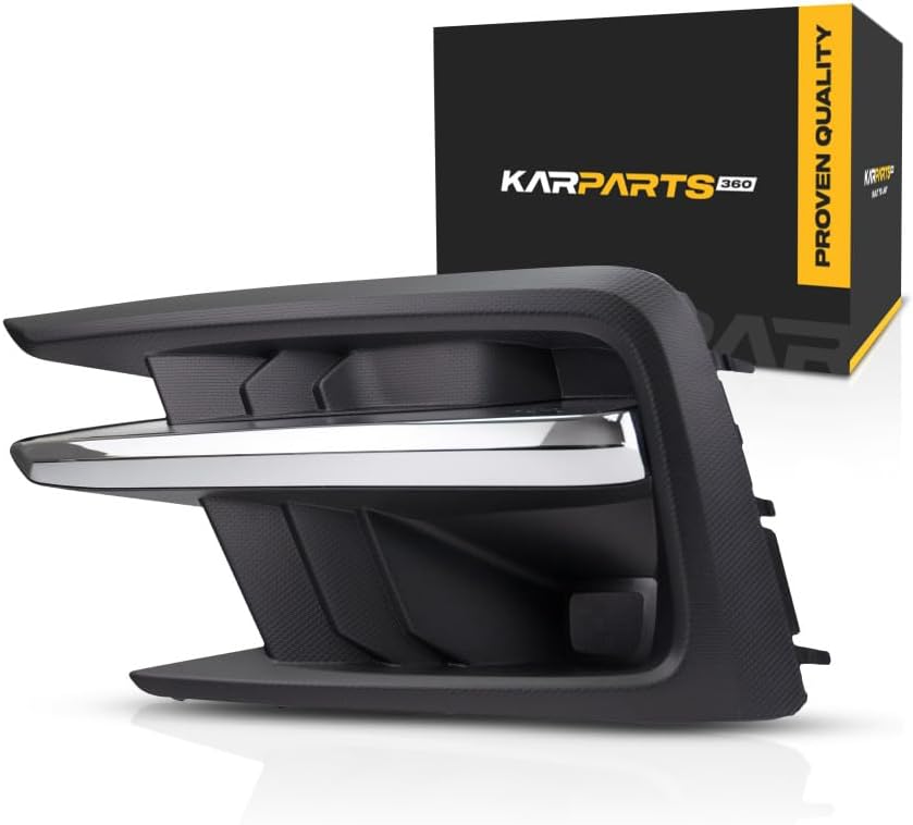 KarParts360 For Subaru Ascent 2019 20 21 2022 Fog Light Cover Driver Side | Front | Plastic | With Chrome Molding | Replacement For SU1038123 | 57731XC01A