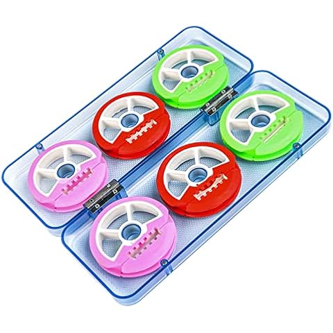GNMGIZ Fishing Line Storage Spool, Fishing And Rigging Spools Case Holder EVA Fishing Line Keeper with ABS Box,A Cover