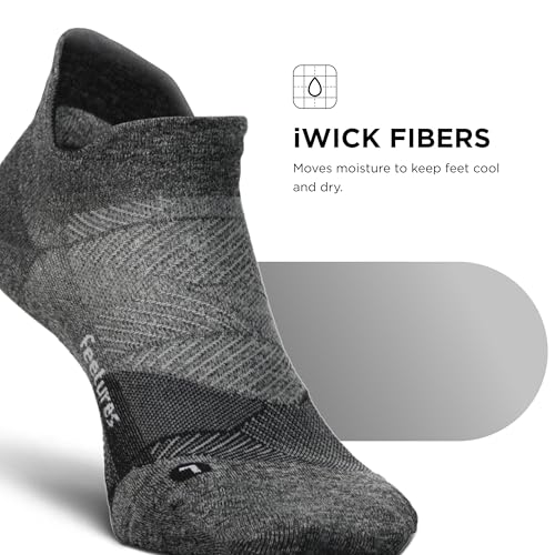 Image of Feetures Elite Light Cushion Mini Crew Sock - Sport Sock with Targeted Compression