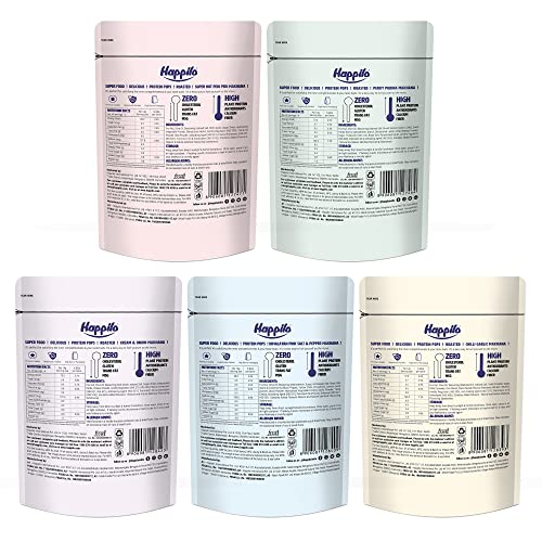 Image of Happilo Premium Super Snack Makhana Combo 300g (Perky Pudina, Peri Peri, Chilli Garlic, Salt & Pepper & Cream & Onion)