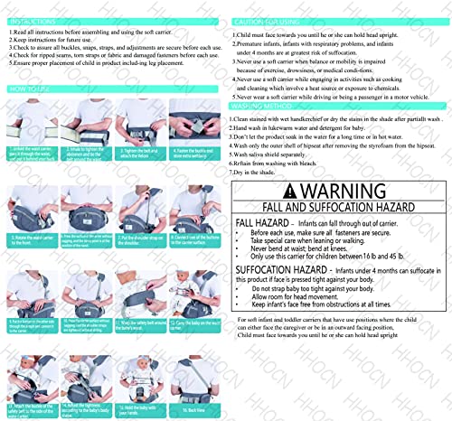 Baby Hip Seat Carrier Baby Waist Stool For Child Infant Toddler With Adjustable Strap Buckle Pocket Soft Inner Huge Storage (Dark Grey) #TOP6