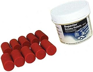Superior SP-8 Encapsulated Smoke Pellet 10-Pack. Each Emitter Produces Approximately 850 Cu Ft Cloud Over 60 Seconds. Resealable, Air-Tight Jar. Use with Superior 5E Electric and 5E Flex Blowers.
