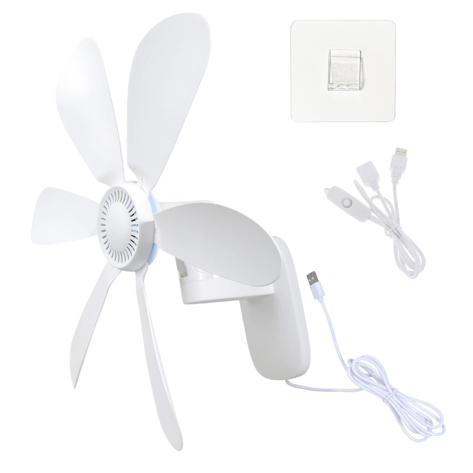 Ventilateur mural de salle de bain USB idéal pour studio et camping-car