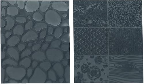 Miniatura 4 de Sculpey Tools Nature - Juego de sábanas de textura natural, juego de 2 piezas reutilizable, ideal para todo tipo de manualidades, arcilla