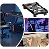 Mobile CPU Stand - Adjustable Bracket: Rolling Caster Wheels, PC Tower Floor Riser, Ventilated Design | Perfect for Computer Workstation, Office Home Setup, Desktop PC Tower Support