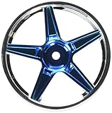 Redcat Racing Chrome Front 5 Spoke Blue Anodized Wheels (2 Piece)