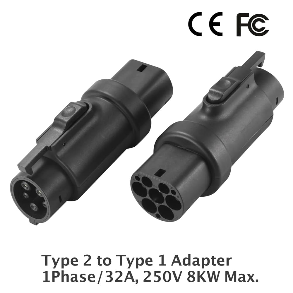 Amazon.co.jp: IEC62196 Type 2 - SAE J1772 Type 1 EV アダプター充電