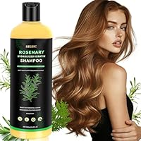 500ML Rosmarin Shampoo für Haarwachstum, Natürliches Rosmarin-Shampoo Gegen Fettige Haare, Rosemary Hydrolysiertes Keratin Shampoos für Haarausfall, Feines Haar, Frauen und Männer