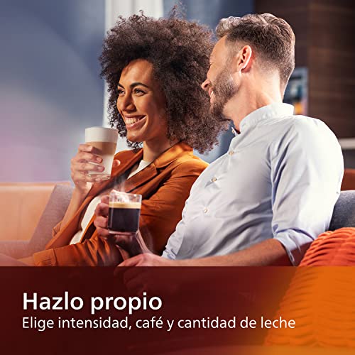 Philips Serie 4300 Cafetera Superautomática - Sistema de Leche LatteGo, 8 Variedades de Café, Pantalla Intuitiva, Negro… - Imagen 6