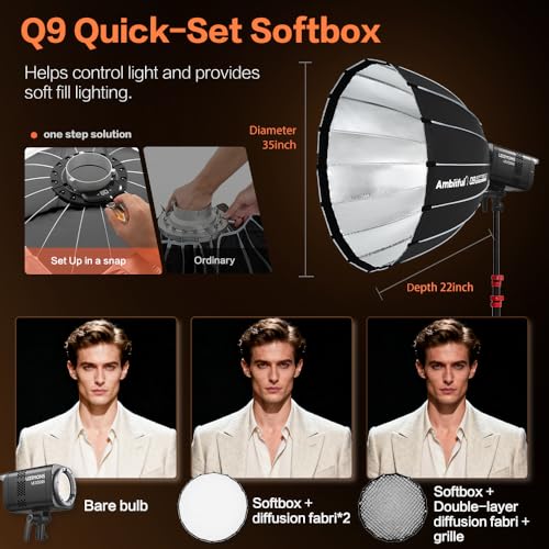 Image of Godox LE200Bi Godox Light Kit 220W Bi-Color LED Video Light