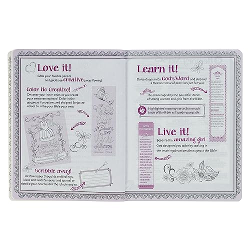 ESV Holy Bible, My Creative Bible For Girls, Softcover w/Ribbon Marker, Illustrated Coloring, Journaling and Devotional Bible, English Standard Version, Pink (ESV Creative Editions Girls) - Image 10