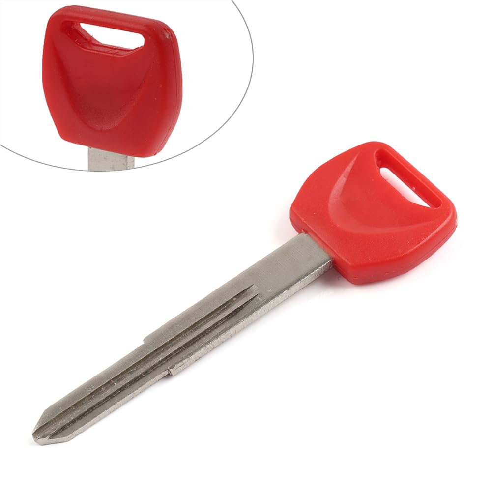 Liru Uncut Blade Blank Key Metal Key with ABS Upper Red for HONDA SILVER WING 400 600 FAZE 250 Motorcycle