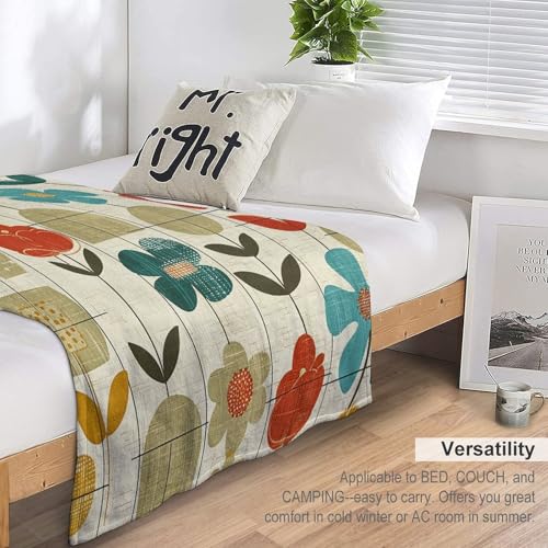Couverture micro-polaire jaune moutarde flanelle légère et confortable pour lit