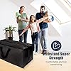 HOMESURE 4 Pack Large Strong Moving Bags with Zippers & Carrying Handles - Water-Resistant - Heavy Duty Storage Tote for Space Saving Moving Storage, Fold Flat, Alternative to Moving Box (Black) #5