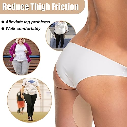 WOLAIYE Anti Chafing Friction Tape Patches, Chafe Protection Skin Tape,Thigh Inner Rub Patch,Women Body Breathable Sticker Pads-10Pcs