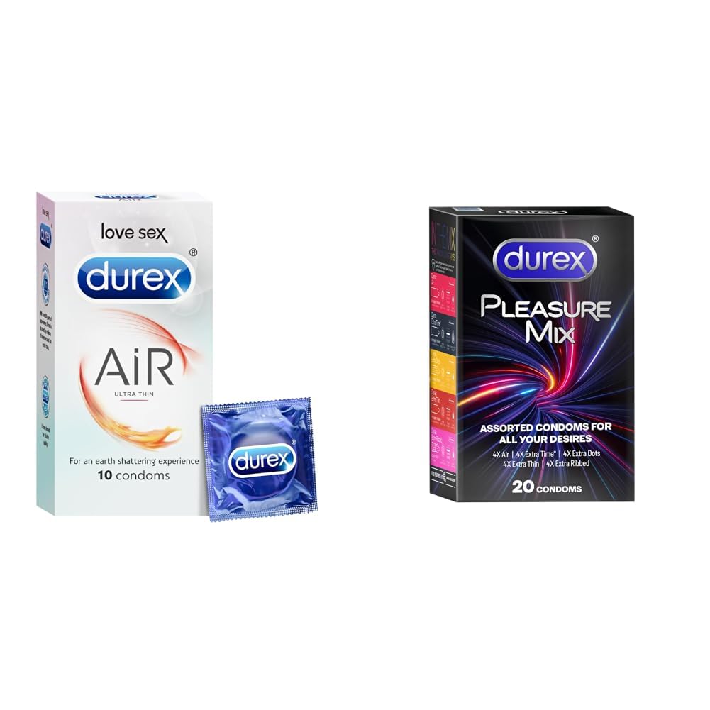 Durex Air Condoms | Ultra Thin Condom,10s & 5 in 1 Pleasure Pack | Assorted Condoms | 20 units-picture-32