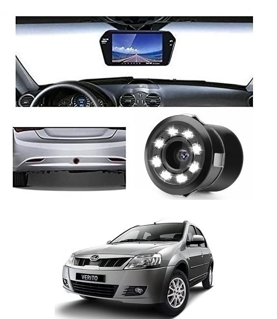 Trigcars ® Verito Car 7 Inch Rear View Mirror Screen Display with