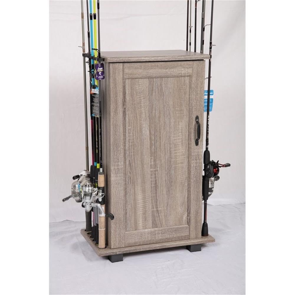 American Furniture Classics Tuff Stor Fishing Storage Cabinet, Rough Sawn Barn Wood