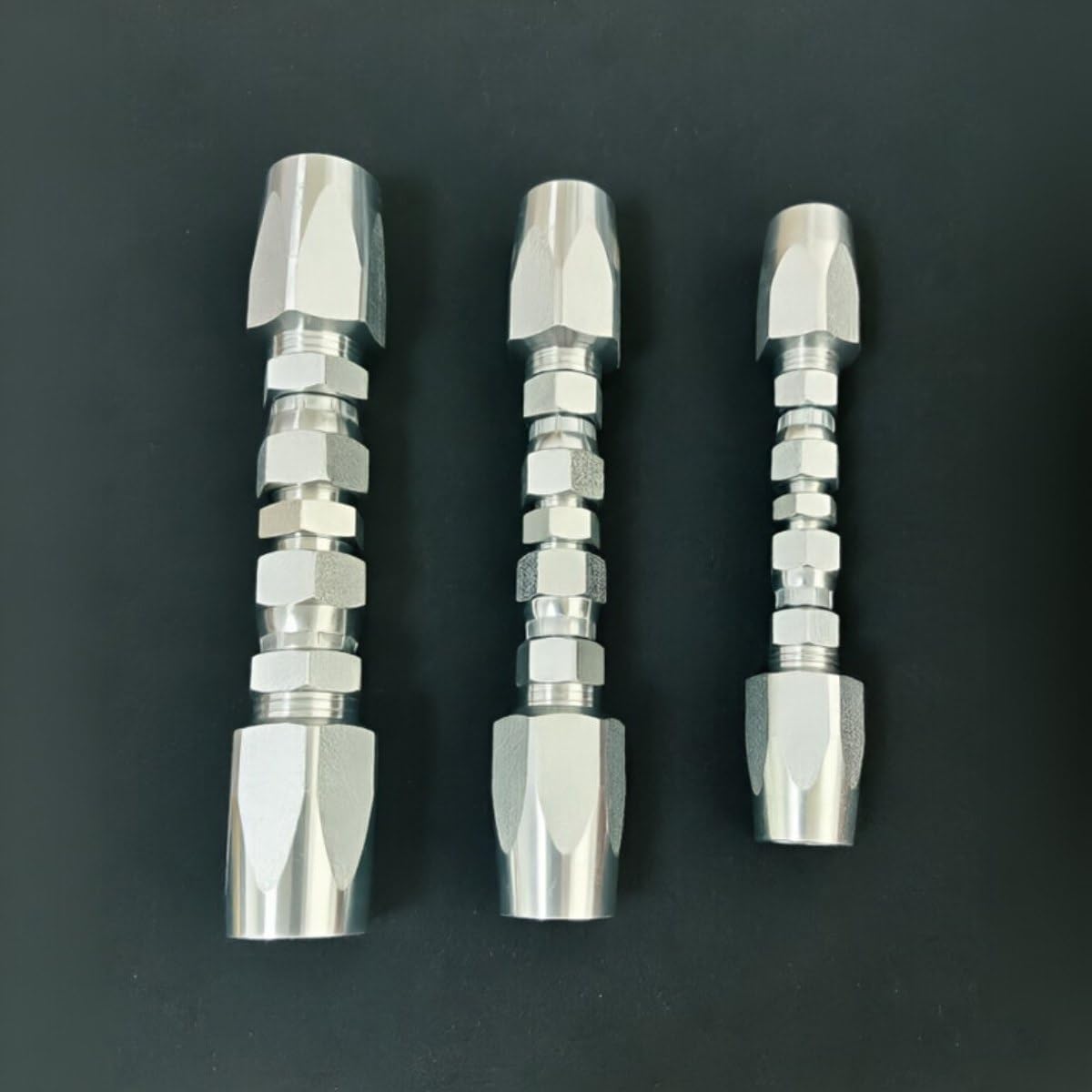 Kit de reparación de manguera hidráulica 4000 PSI 3 piezas 1/10.2 cm 3/20.3 cm 1/5.1 cm para mangueras R2 R16 R17 R19