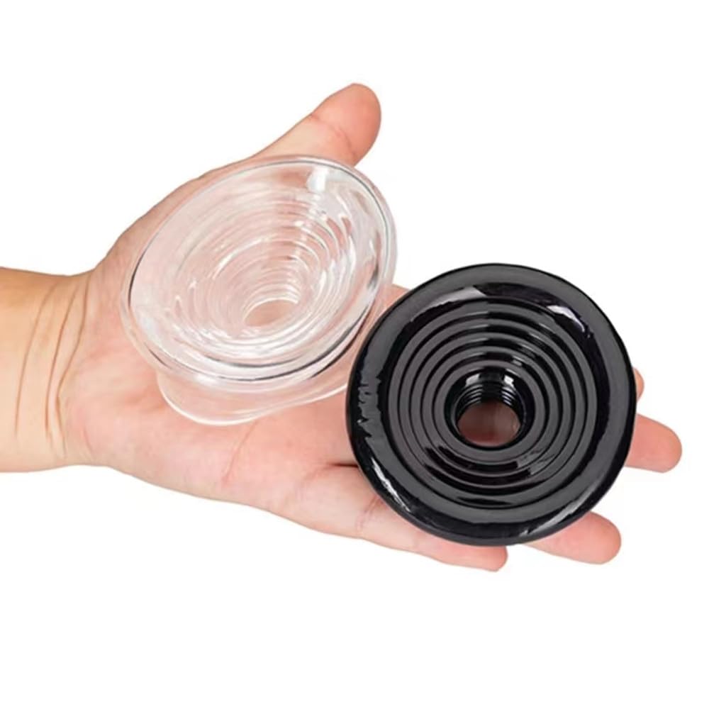 Penis Pump Sleeve Penis Vacuum Sleeve, 2pcs Vagina Pump Masturabation Pussy Pump Sleeve Male Automatic Penis Pump Parts, Penis Sucker Cylinder Ring Seal Realistic Penis Extender Accessories Sex Toy