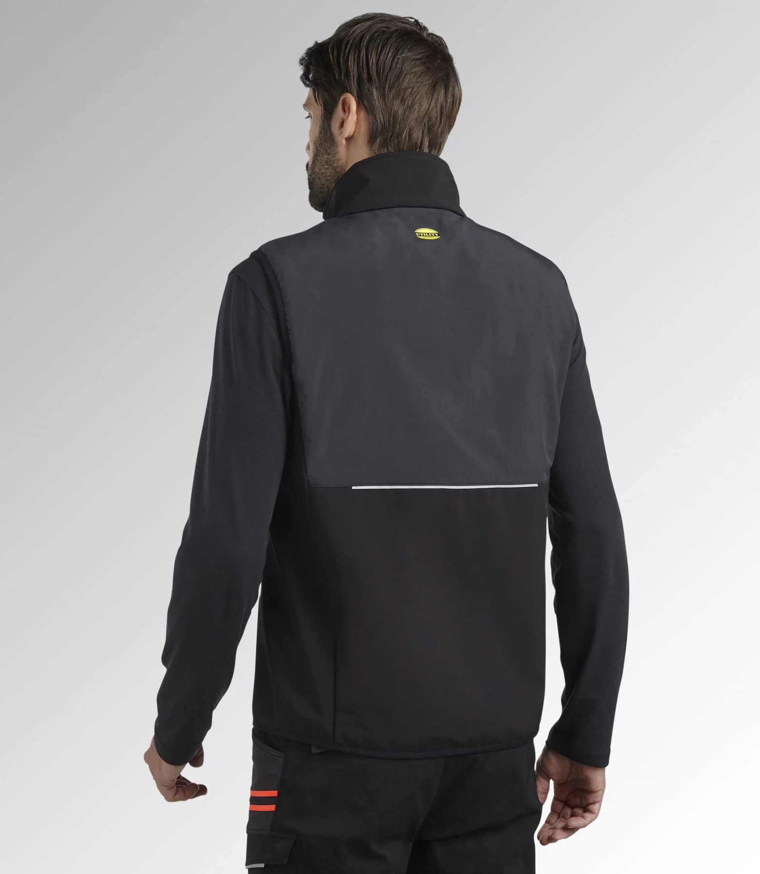 Gilet da lavoro Diadora Utility VEST SOFTSHELL HYBRID adatto a tutte le stagioni (XL, NERO/NERO FANTASMA)