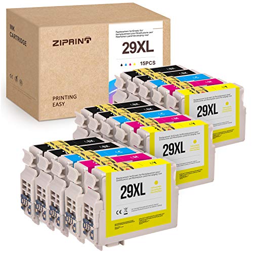 Ziprint 29X - Cartuchos de tinta para Epson XP-342 XP-245 XP-235 XP-240 XP-247 XP-330 XP-332 XP-335 XP-340 XP-345 XP-430 XP-432 XP-435 XP-440 XP-442 XP-445