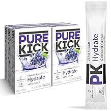 Pure Kick Hydration Singles To Go Drink Mix - Concord Grape 6 Boxes - 6 Packets Per Box - 36 Single Servings