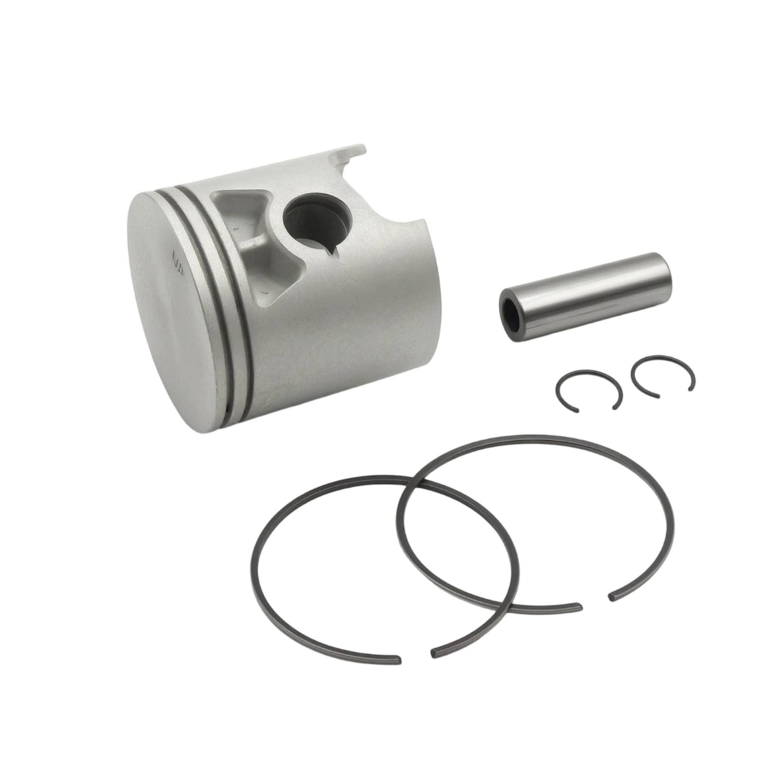 Set Pistone con Clip e Perno Completo Kit Pistone con Fasce Standard Motore per Meccanici, Officina, Vecchio Modello