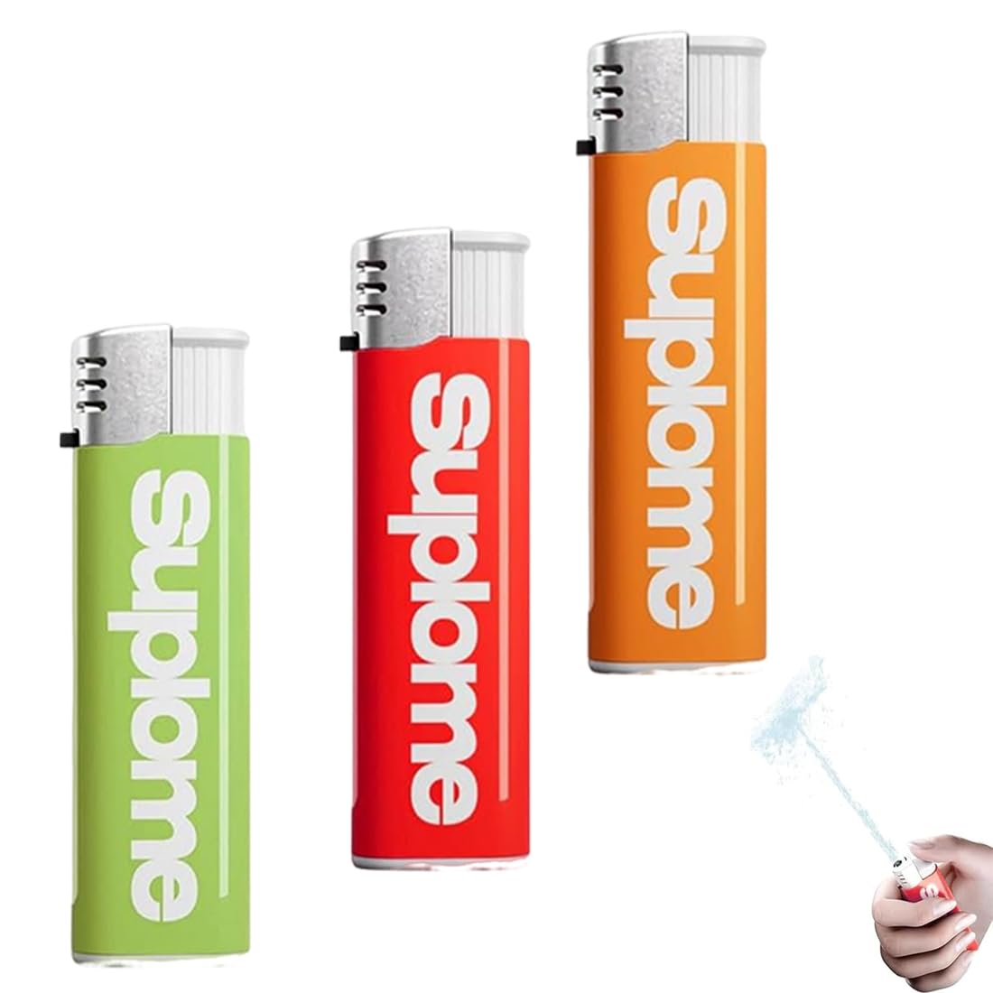 3 pezzi Prank, accendino a spruzzo d'acqua Prank, Lighter Pranks, Water Shooting Toy Lighter