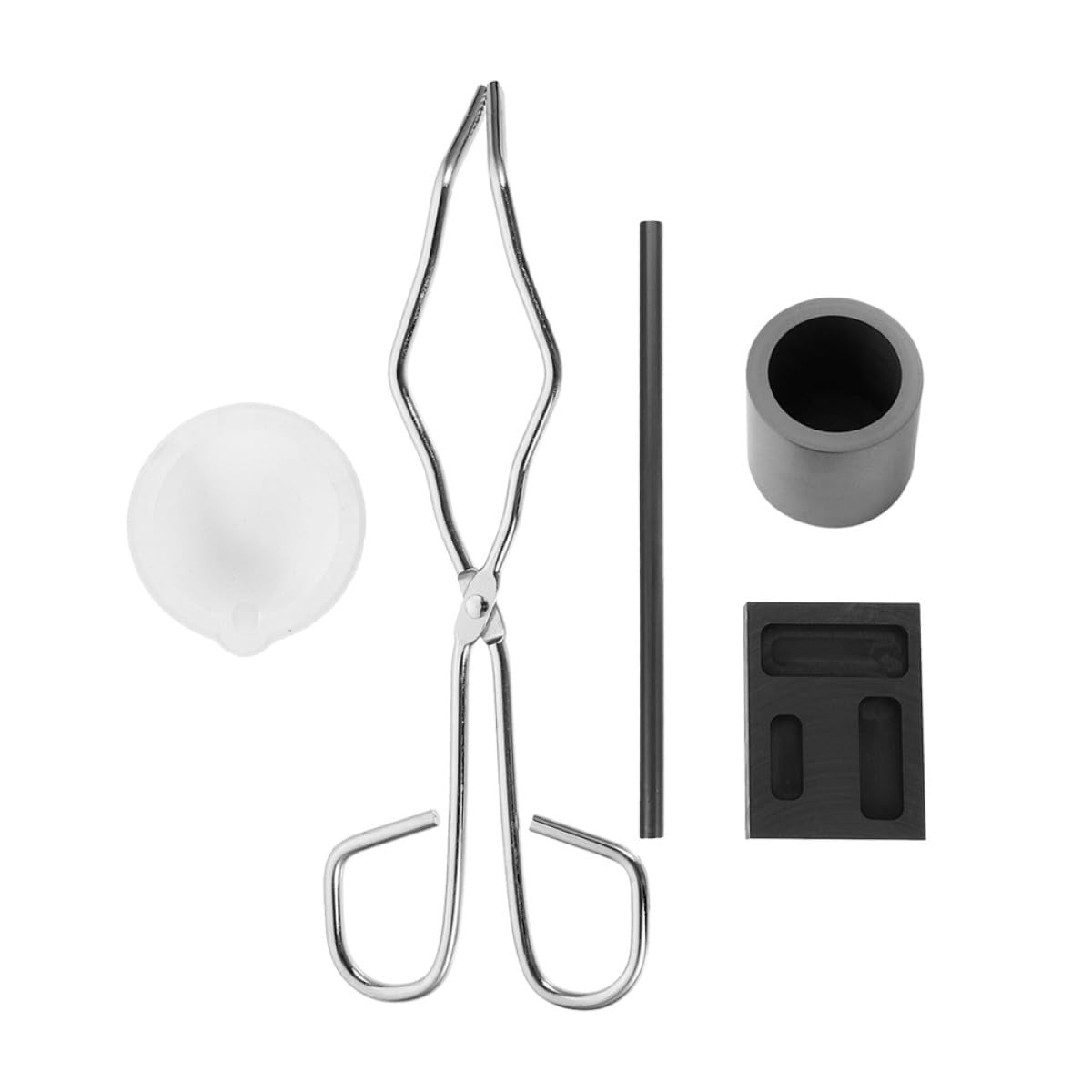 Kit de Herramientas para Joyería Molde de Lingote de Grafito y Diseño de Tres Agujeros, Fácil de Usar para Fundición y Proyectos Diversos