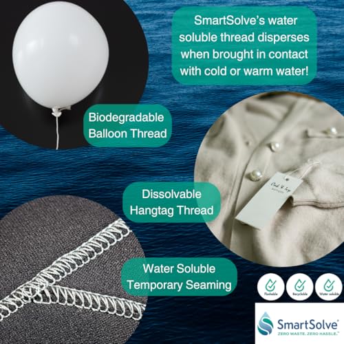 Hilo soluble en agua 0.4mm x 50m blanco miniatura 4