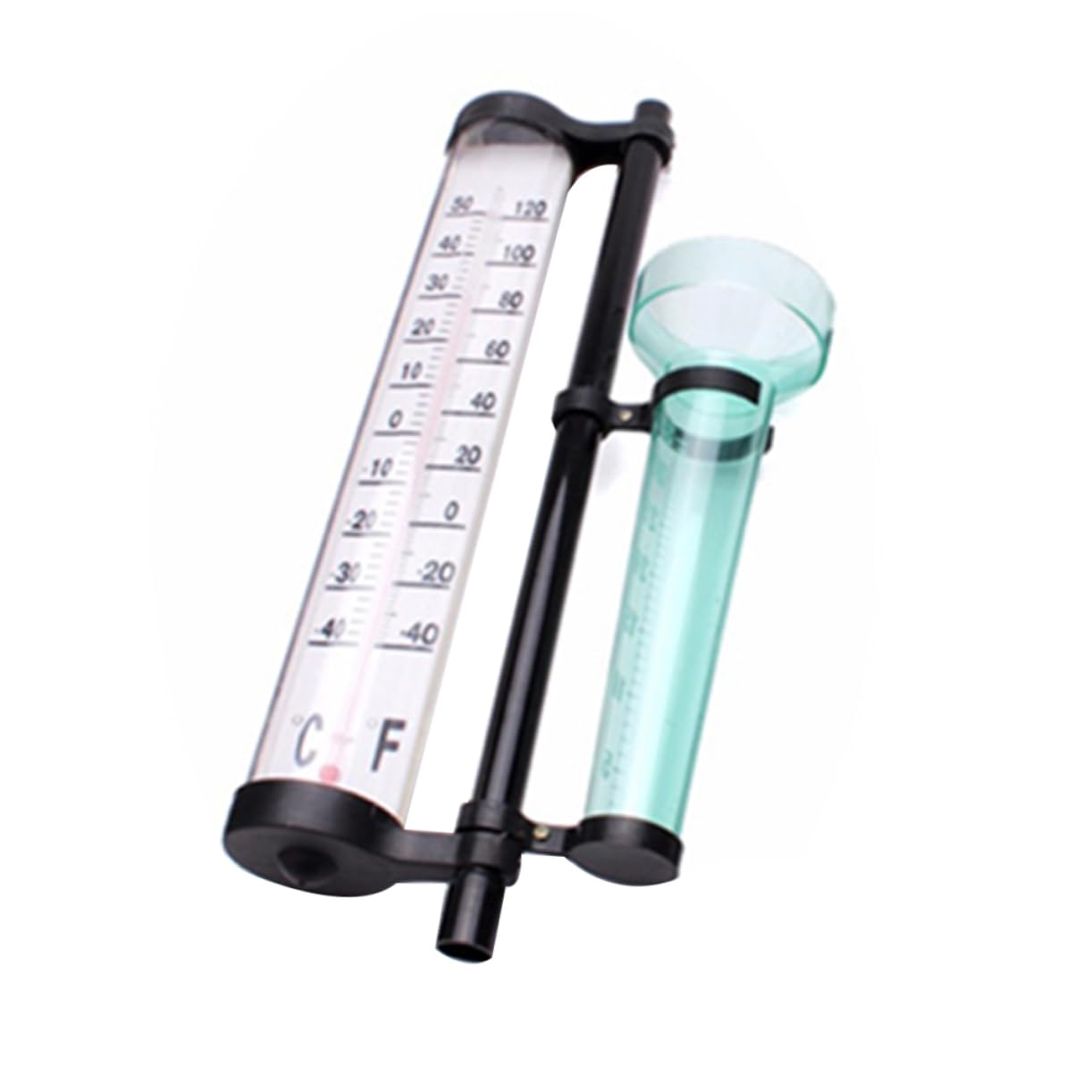 HANABASS 2sets Misuratori Meteorologici Con Pluviometro Termometro e Indicatore Di Direzione Del Vento Strumenti Da Giardino Per Misurazioni Esterne e Coltivazione Agricola