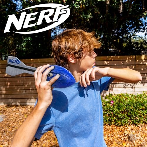 Nerf Vortex Aero Howler Schaumstoffball – Klassischer Langstreckenfußball – flugoptimierender Schwanz – Handgriff – Indoor- und Outdoor-Spaß