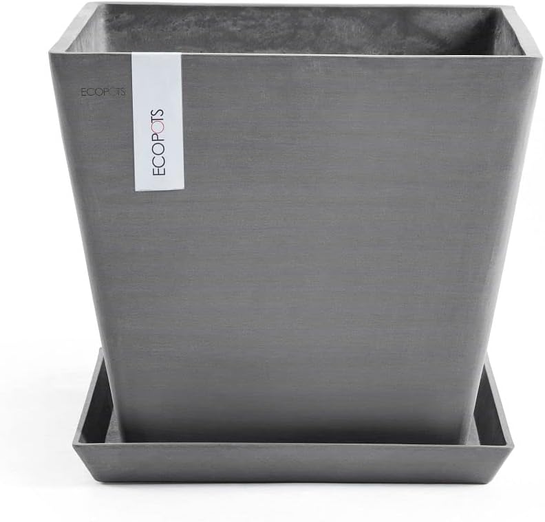 ECOPOTS Rotterdam 16IN Premium Sustainable Planter (w/Saucer)