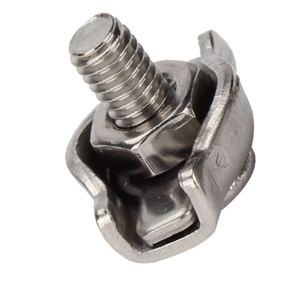 Morsetti Per Filo Stendibiancheria 10PCS M2-M10 Wire Rope Clip Morsetto Cavo In Acciaio Zincato Collegare Fissaggio In Acciaio Inox Simplex Post Cavo Morsetto Wirerope Pinze Morsetti Stendibiancheria