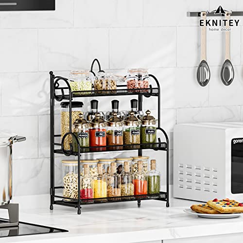 EKNITEY Bathroom Counter Organizer - 3 Tier Spice Rack(No Assembly) by EKNITEY - Used condition - Image 3