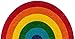 Novogratz Aloha Collection Rainbow Doormat, 1'4
