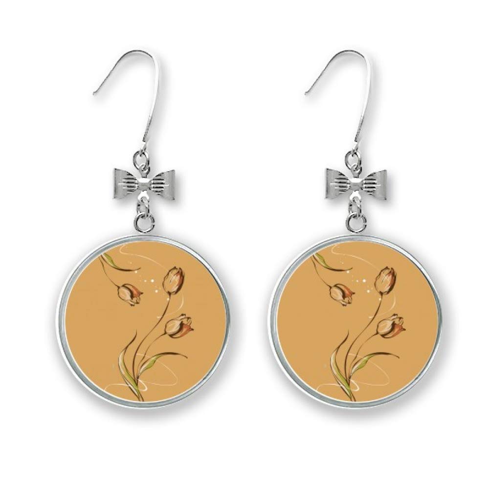 Boucles d'oreilles tulipe à tige légères pour oreilles sensibles