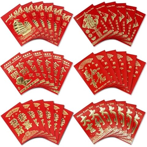 42 Chinese Lunar New Year Red Envelopes Cover