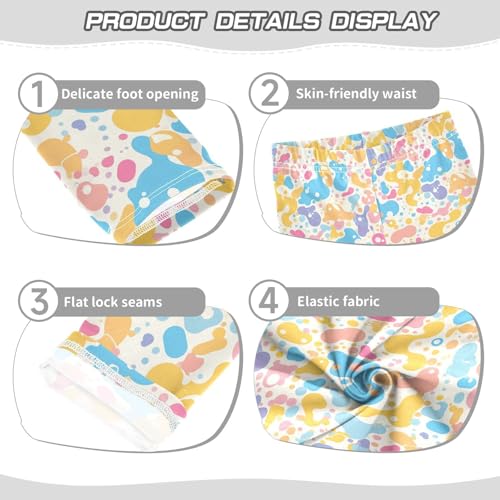 KLL Hand Drawing Camouflage Wavy Toddler Baby Girl Legging Stretch High Waisted Dance Pants Sports3