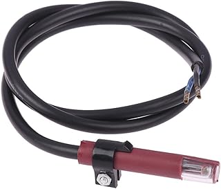 Detector de Llama Compatible con QRB1, fotorresistencia, Sensor de fotocélula para Quemador diésel (5 cm, roja/Negra)