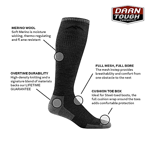 Darn Tough Vermont Men's Merino Wool Westerner Over-the-Calf Light Cushion Socks2