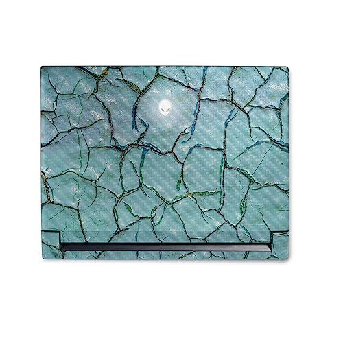Image of MightySkins Carbon Fiber Skin Compatible With Alienware M18 R1 (2023) Full Wrap Kit - Chipped Paint | Protective, Durable Textured Carbon Fiber Finish | Easy To Apply & Change Styles | Made in the USA