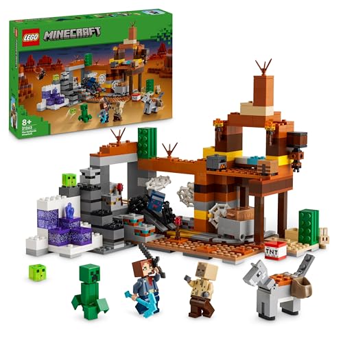 LEGO Minecraft The Badlands Mineshaft - Interactive Toy with Explorer,...